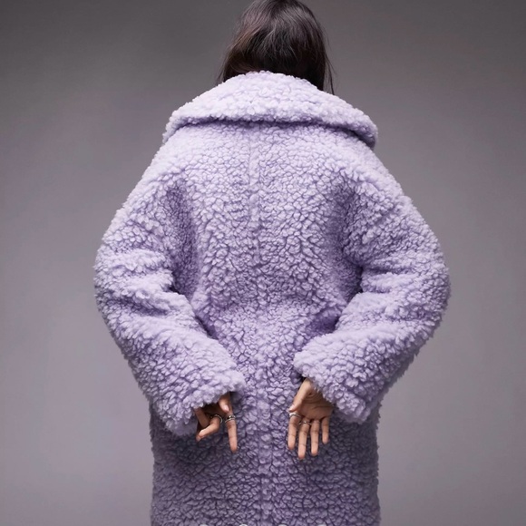 Chunky Faux Shearling Coat - Picture 3 of 5